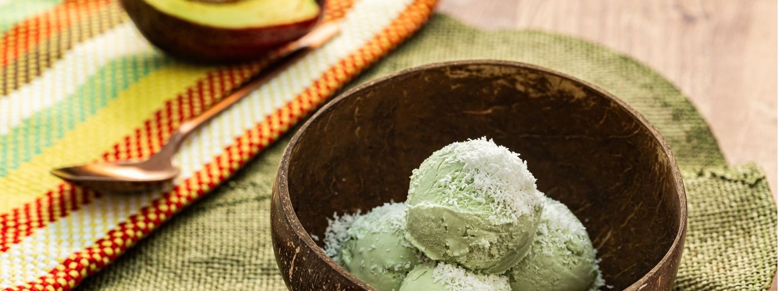 Sorbet avocat noix de coco