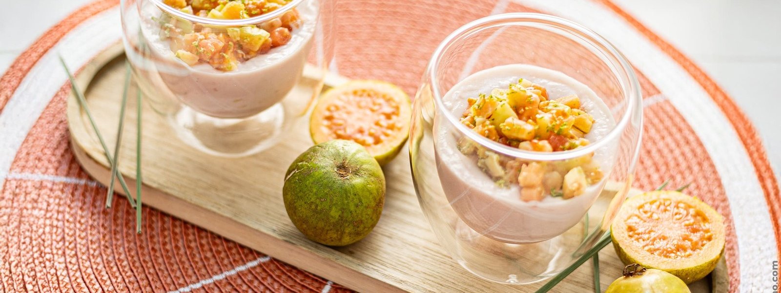 Blanc manger goyave et citronnelle